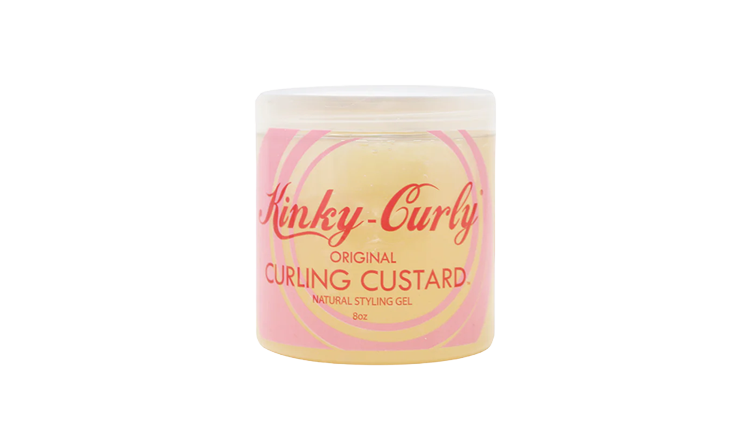 Kinky curly curling custard gel